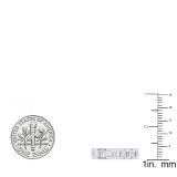 0.60 Carat (ctw) 14K White Gold Princess & Baguette White Diamond Ladies Invisible Wedding Band