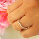 0.30 Carat (ctw) 10K White Gold Round Diamond Ladies Contour Anniversary Wedding Stackable Band Guard Ring 1/3 CT