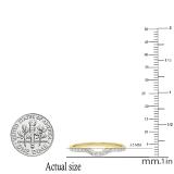 0.30 Carat (ctw) 14K Yellow Gold Round Diamond Ladies Contour Anniversary Wedding Stackable Band Guard Ring 1/3 CT