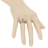 0.30 Carat (ctw) 14K Rose Gold Round Cut White Diamond Ladies Bridal Semi Mount Engagement Ring 1/3 CT (No Center Stone)