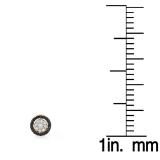 0.50 Carat (ctw) 10K Rose Gold Round Black And White Diamond Ladies Circle Cluster Stud Earrings 1/2 CT