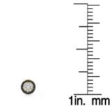 0.50 Carat (ctw) 10K Yellow Gold Round Black And White Diamond Ladies Circle Cluster Stud Earrings 1/2 CT