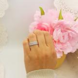 0.35 Carat (ctw) 10K White Gold Round White Diamond Ladies Anniversary Wedding Band Stackable Ring 1/3 CT