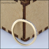 0.15 Carat (ctw) 10K Yellow Gold Round White Diamond Anniversary Ring Wedding Guard Band
