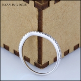 0.15 Carat (ctw) 14K White Gold Round White Diamond Anniversary Ring Wedding Guard Band