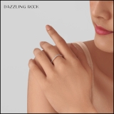 0.15 Carat (ctw) 18K Rose Gold Round White Diamond Anniversary Ring Wedding Guard Band