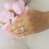 0.60 Carat (ctw) 10K Yellow Gold Round & Baguette Diamond Ladies Bridal Anniversary Wedding Band Ring