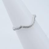 0.20 Carat (ctw) 10K White Gold Round Cut Diamond Ladies Anniversary Wedding Stackable Band Contour Guard Ring 1/5 CT
