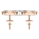 0.90 Carat (ctw) 18K Rose Gold Round White Diamond Ladies Circle Cluster Flower Stud Earrings