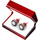 0.25 Carat (ctw) 10K Rose Gold Round Champagne & White Diamond Ladies Cluster Style Stud Earrings 1/4 CT