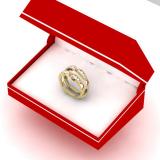 0.45 Carat (ctw) 10K Yellow Gold Round Diamond Ladies Anniversary Wedding Band Enhancer Guard Double Ring 1/2 CT