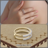 0.50 Carat (ctw) 18K Yellow Gold Round Diamond Ladies Anniversary Wedding Band Enhancer Guard Double Ring 1/2 CT