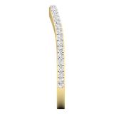 0.20 Carat (ctw) 10K Yellow Gold Round Diamond Ladies Anniversary Stackable Ring Wedding Band 1/5 CT