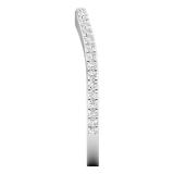 0.20 Carat (ctw) 14K White Gold Round Diamond Ladies Anniversary Stackable Ring Wedding Band 1/5 CT