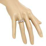 0.25 Carat (ctw) 10K Rose Gold Round White Diamond Ladies Swirl Split Shank Bridal Semi Mount Engagement Ring 1/4 CT (No Center Stone)