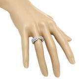 1.00 Carat (ctw) 10K Yellow Gold Round White Diamond Ladies Fashion Cocktail Right Hand Ring 1 CT