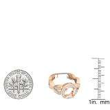 0.40 Carat (ctw) 10K Rose Gold Round White Diamond Ladies Swirl Split Shank Semi Mount Bridal Engagement Ring (No Center Stone)