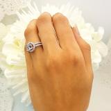 0.50 Carat (ctw) 10K White Gold Round White Diamond Ladies Split Shank Bridal Semi Mount Engagement Ring 1/2 CT (No Center Stone)