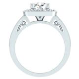 0.35 Carat (ctw) 10K White Gold Round White Diamond Ladies Bridal Semi Mount Engagement Ring 1/3 CT (No Center Stone)