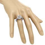 0.35 Carat (ctw) 10K White Gold Round White Diamond Ladies Bridal Semi Mount Engagement Ring 1/3 CT (No Center Stone)