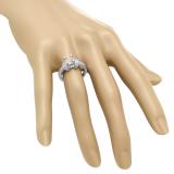 0.20 Carat (ctw) 14K White Gold Round White Diamond Ladies Bridal Semi Mount Engagement Ring 1/5 CT (No Center Stone)