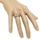 0.20 Carat (ctw) 14K Yellow Gold Round White Diamond Ladies Bridal Split Shank Semi Mount Engagement Ring 1/5 CT (No Center Stone)