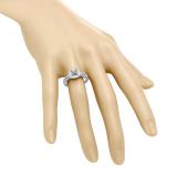 0.50 Carat (ctw) 10K White Gold Pear & Round White Diamond Ladies Bridal Split Shank Semi Mount Engagement Ring 1/2 CT (No Center Stone)