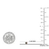 0.30 Carat (ctw) 10K Rose Gold Round Champagne & White Diamond Ladies Cluster Style Stud Earrings 1/3 CT