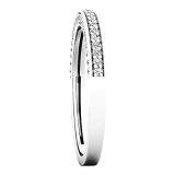 0.32 Carat (ctw) 10K White Gold Round White Diamond Ladies Bridal Wedding Band 1/3 CT