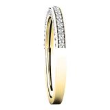 0.32 Carat (ctw) 10K Yellow Gold Round White Diamond Ladies Bridal Wedding Band 1/3 CT
