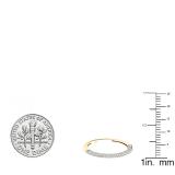0.32 Carat (ctw) 10K Yellow Gold Round White Diamond Ladies Bridal Wedding Band 1/3 CT