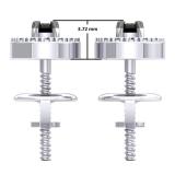 0.25 Carat (Ctw) 10K White Gold Round Black & White Diamond Ladies Halo Style Stud Earrings 1/4 CT