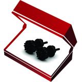 0.60 Carat (ctw) Black Rhodium Plated Sterling Silver Round Cut Black Diamond Cluster Flower Stud Earrings