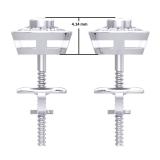 0.20 Carat (Ctw) 10K White Gold Round Cut Diamond ladies Circle Stud Earrings