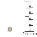 0.25 Carat (Ctw) 14K Yellow Gold Round White Diamond Ladies Stud Earrings 1/4 CT