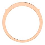 0.15 Carat (Ctw) 10K Rose Gold Round Cut Diamond Ladies Anniversary Wedding Band