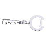 0.45 Carat (Ctw) Sterling Silver Round White Diamond Ladies Dangling Drop Earrings 1/2 CT