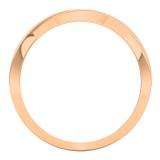 0.35 Carat (Ctw) 10K Rose Gold Round Blue Sapphire & White Diamond Ladies Anniversary Wedding Band Swirl Stackable Ring