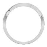 0.35 Carat (Ctw) 10K White Gold Round Blue Sapphire & White Diamond Ladies Anniversary Wedding Band Swirl Stackable Ring