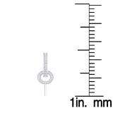 0.30 Carat (ctw) 10K White Gold Round White Diamond Ladies Fashion Dangling Earrings