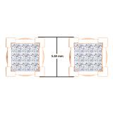 0.25 Carat (ctw) 10K Rose Gold Princess Cut White Diamond Ladies Square Shape Stud Earrings 1/4 CT