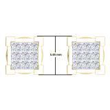 0.25 Carat (ctw) 14K Yellow Gold Princess Cut White Diamond Ladies Square Shape Stud Earrings 1/4 CT