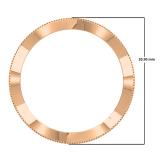 0.20 Carat (ctw) 10K Rose Gold Round White Diamond Ladies Vintage Style Anniversary Wedding Eternity Band Stackable Ring 1/4 CT