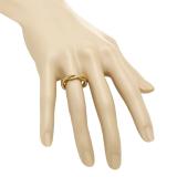 0.20 Carat (ctw) 14K Yellow Gold Round White Diamond Ladies Vintage Style Anniversary Wedding Eternity Band Stackable Ring 1/4 CT