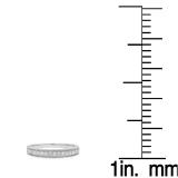 0.25 Carat (Ctw) 10k White Gold Round Diamond Ladies Milgrain Anniversary Wedding Stackable Band 1/4 CT