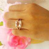 9mm Cushion Morganite & Round White Diamond Halo Split Shank Engagement Ring for Women in 14K Rose Gold
