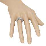0.30 Carat (ctw) 18K White Gold Round White Diamond Ladies Split Shank Semi Mount Engagement Ring 1/3 CT (No Center Stone)
