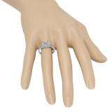 0.30 Carat (ctw) 10K White Gold Round White Diamond Ladies Split Shank Semi Mount Engagement Ring 1/3 CT (No Center Stone)