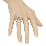 0.40 Carat (ctw) 18K White Gold Round White Diamond Ladies Split Shank Semi Mount Engagement Ring (No Center Stone)