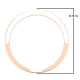 0.25 Carat (ctw) 10K Rose Gold Baguette & Round Cut Diamond Ladies Anniversary Stackable Wedding Band 1/3 CT